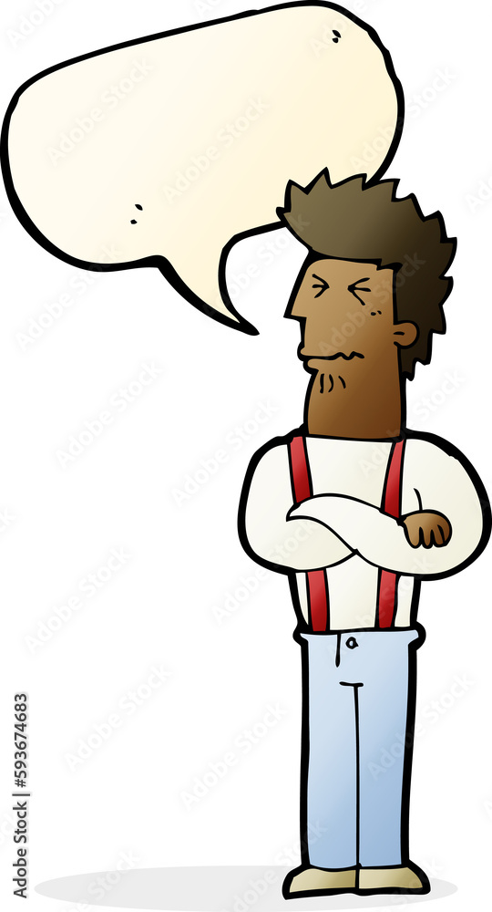 cartoon annoyed man with speech bubble cartoon annoyed man with speech bubble