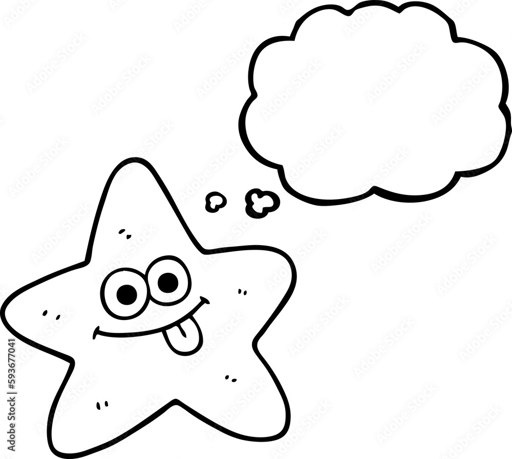 thought bubble cartoon starfish thought bubble cartoon starfish