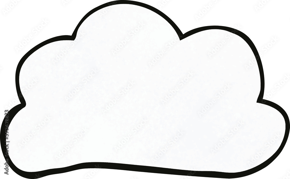 Fototapeta premium cartoon doodle weather cloud