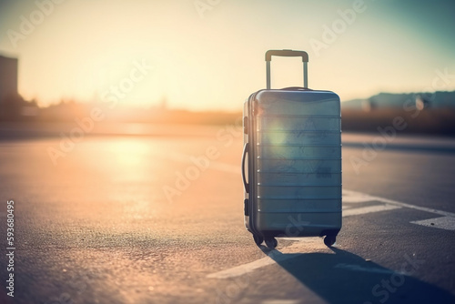 Travel suitcase generated with AI