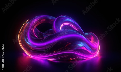 Abstract background with coloring glowing lines