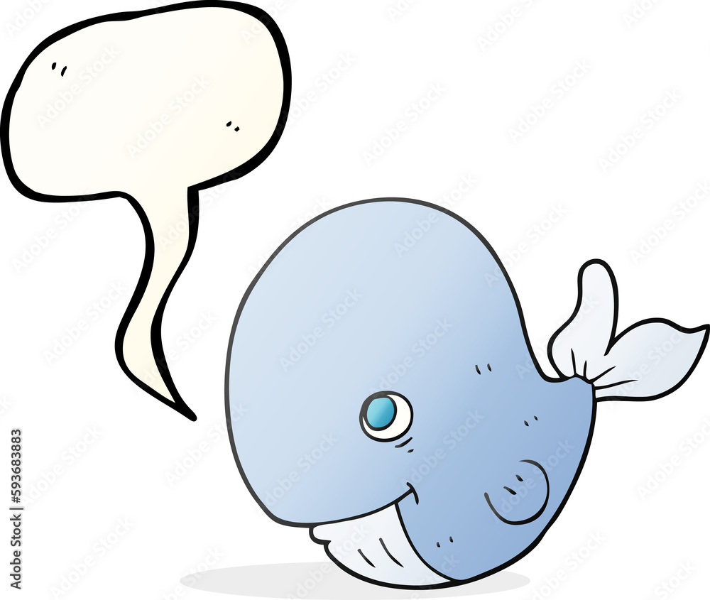 speech bubble cartoon happy whale speech bubble cartoon happy whale