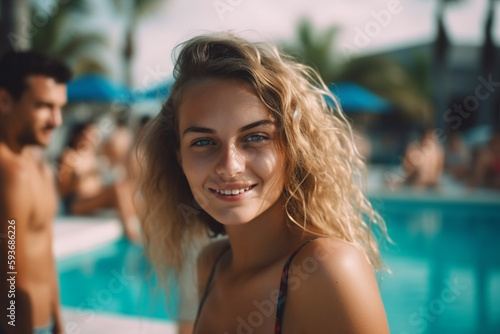 young adult woman or teenag...