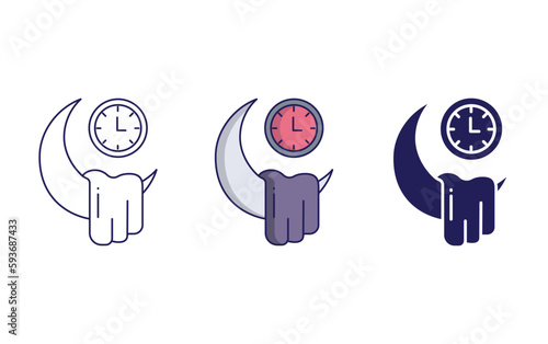 Good Night vector icon