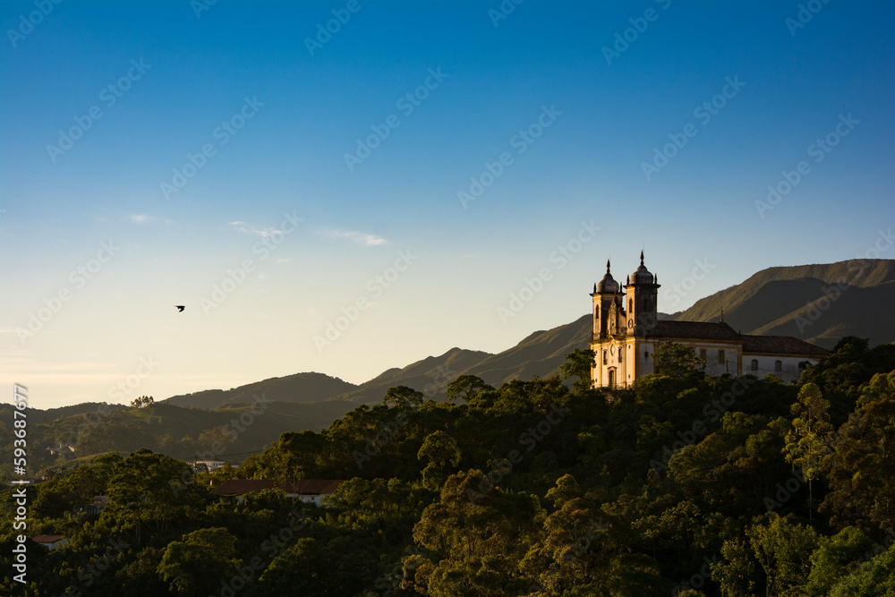 A church at Ouro Preto, Minas Gerais, Brazil