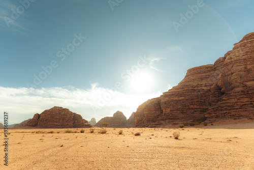 Saudi arabia desert during hot day
