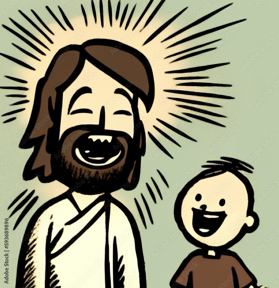 cartoon_version_of_Jesus_Christ_looking_gleefully cartoon_version_of_Jesus_Christ_looking_gleefully