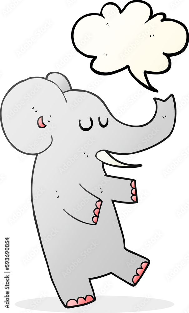 speech bubble cartoon dancing elephant speech bubble cartoon dancing elephant
