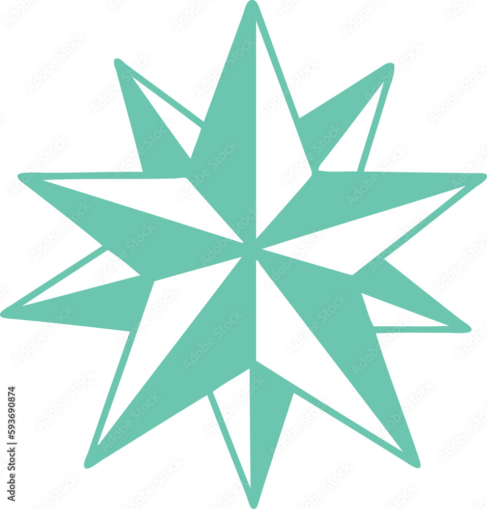 tattoo style icon of a star