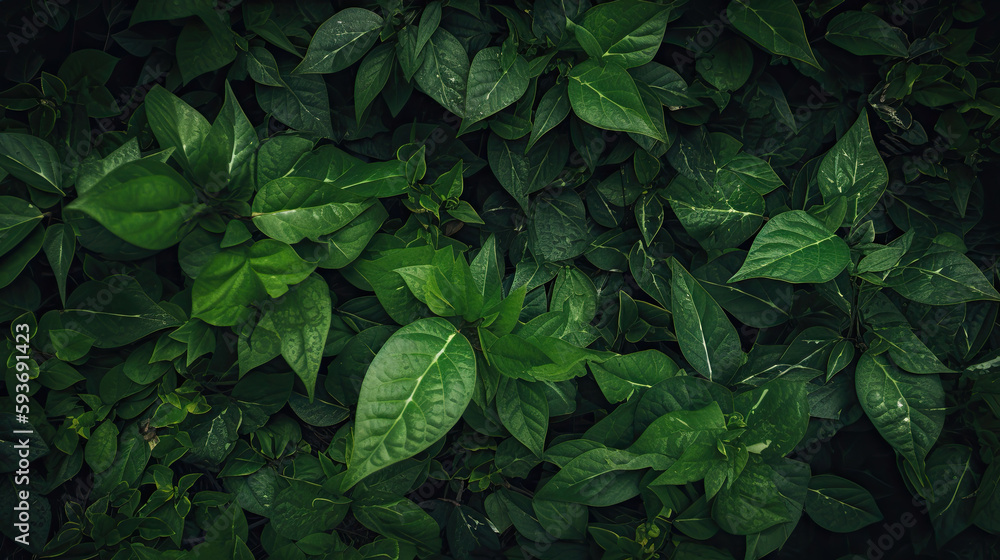 juicy green leaves of plants. Generative AI juicy green leaves of plants. Generative AI