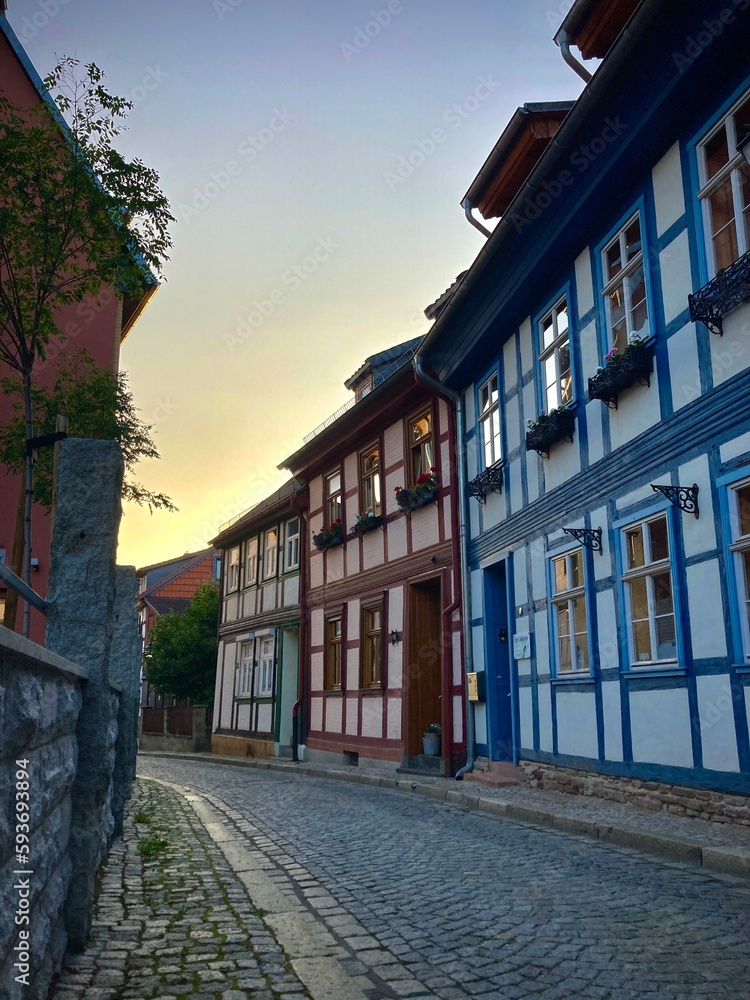 Fototapeta premium half-timbered and colorful houses