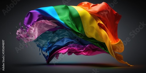 lgtb flag isolated, generative ai