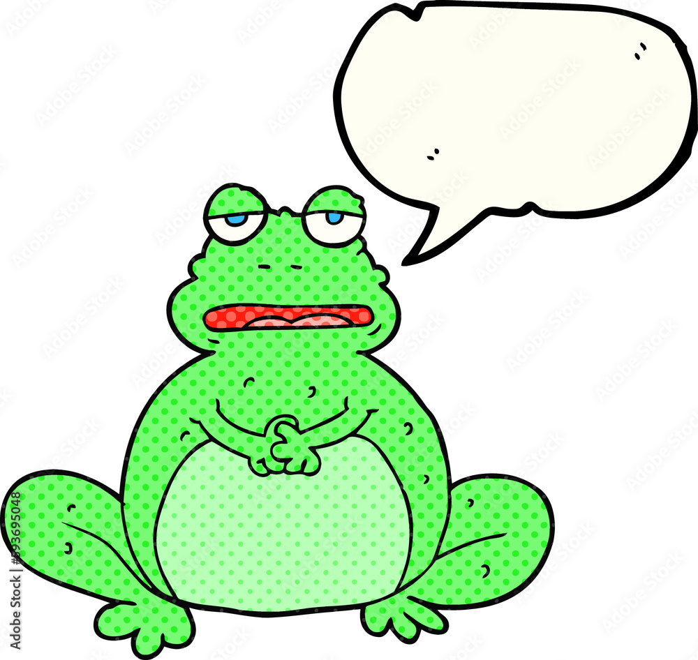 comic book speech bubble cartoon frog comic book speech bubble cartoon frog