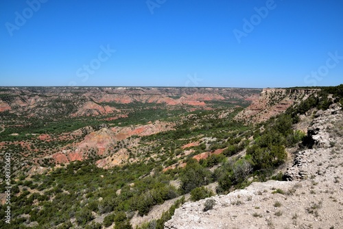 View of the Palo Duro Canyon State Park in Texas, United States.