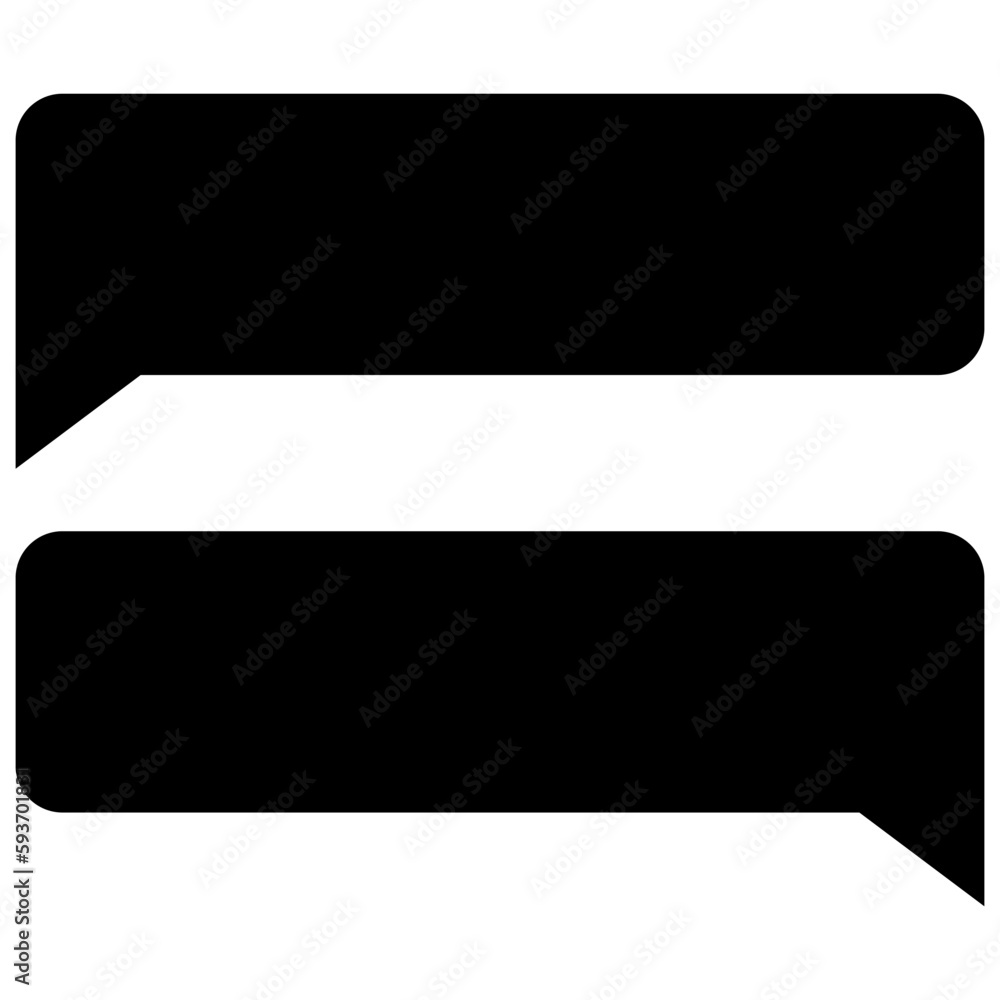 Speech balloons icon, solid style vector illustration Speech balloons icon, solid style vector illustration