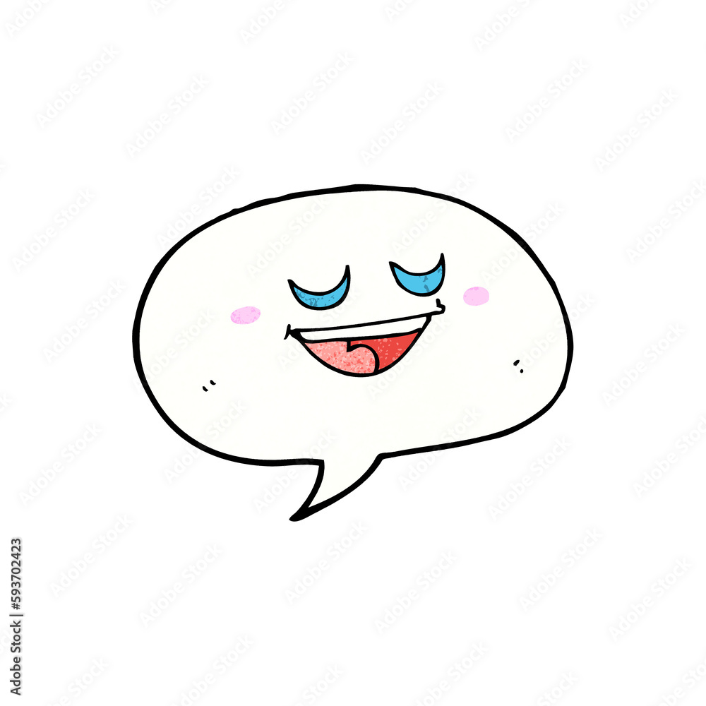 cute cartoon speech bubble