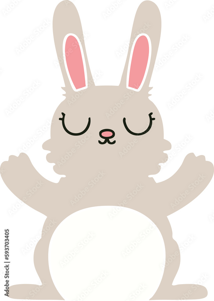 Obraz premium quirky hand drawn cartoon rabbit