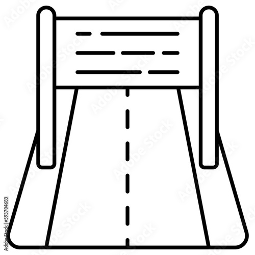 A premium download icon of highway  