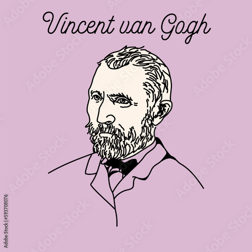 Fotografie Vincent van Gogh was a Dutch post-impressionist painter whose work had a timeless influence on painting
