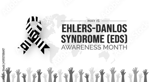 Ehlers Danlos Syndrome (EDS) Month background or banner design template celebrated in may photo