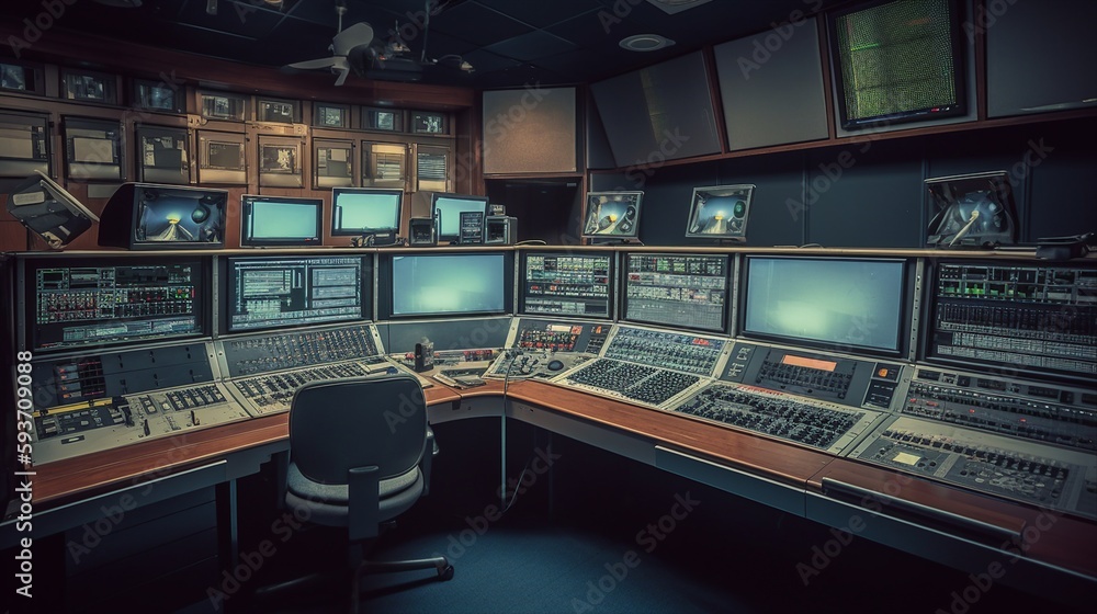 television control room