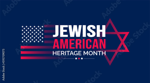 Jewish American Heritage Month background or banner design template celebrated in may