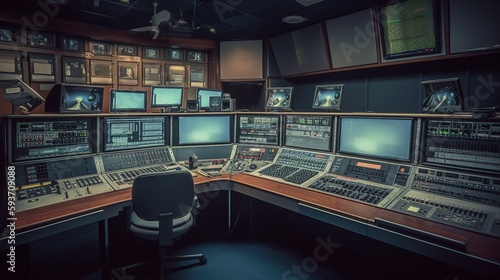 television control room