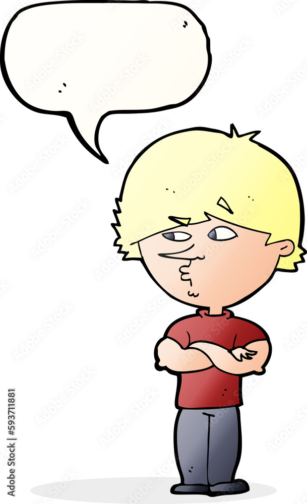 cartoon suspicious man with speech bubble cartoon suspicious man with speech bubble