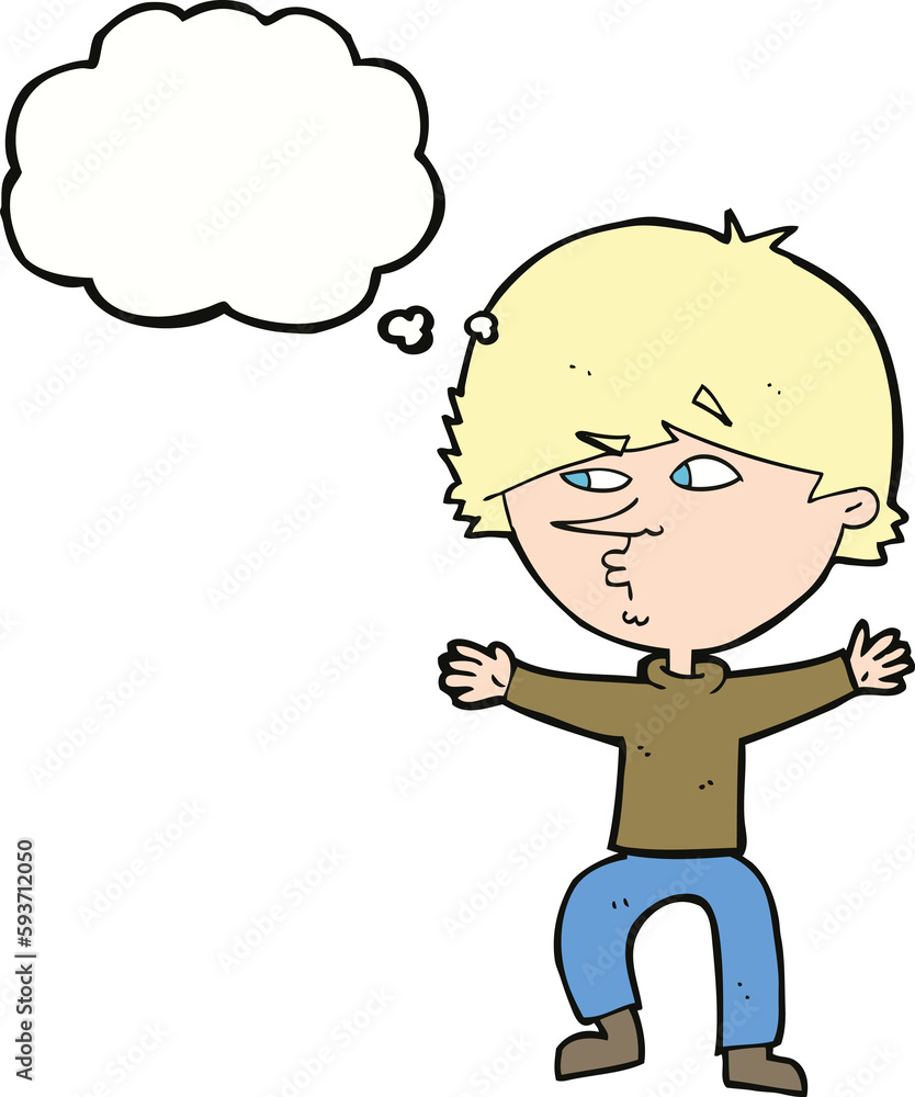 cartoon suspicious man with thought bubble cartoon suspicious man with thought bubble