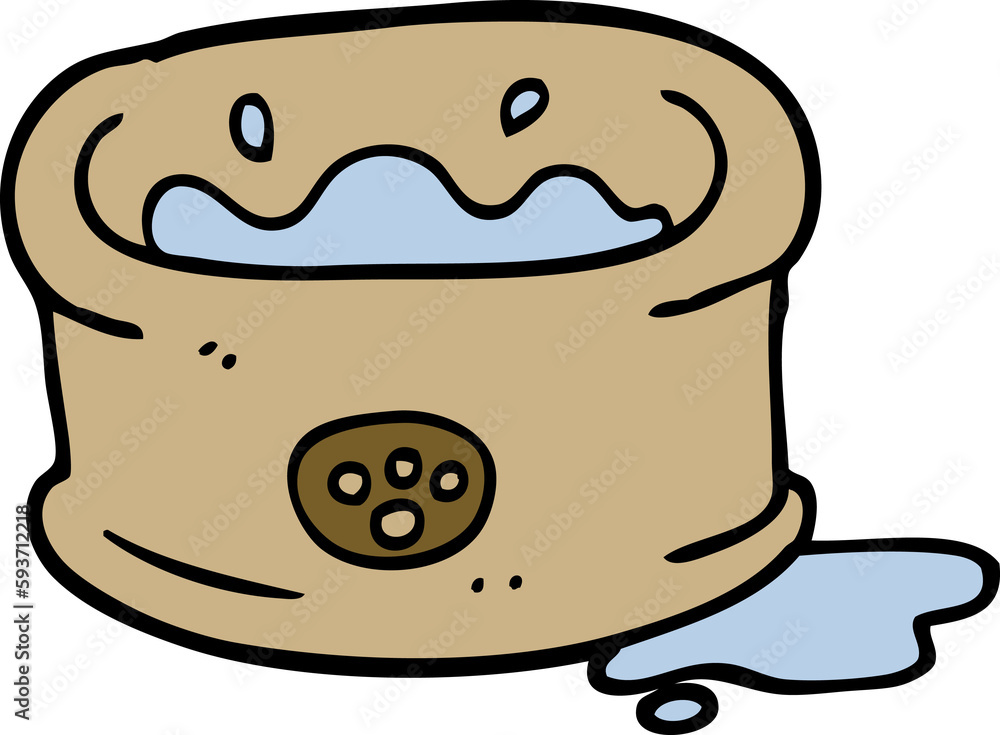 cartoon doodle pet bowl cartoon doodle pet bowl