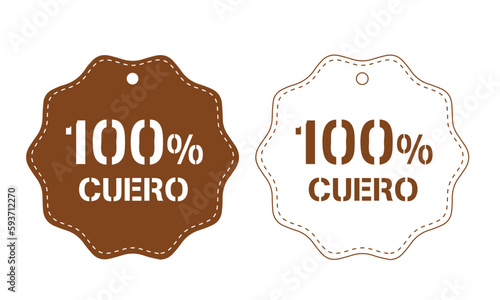 100% cuero