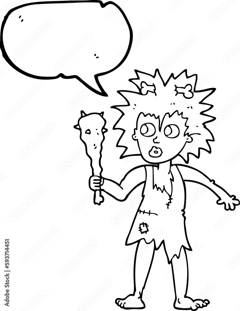 speech bubble cartoon cave woman speech bubble cartoon cave woman