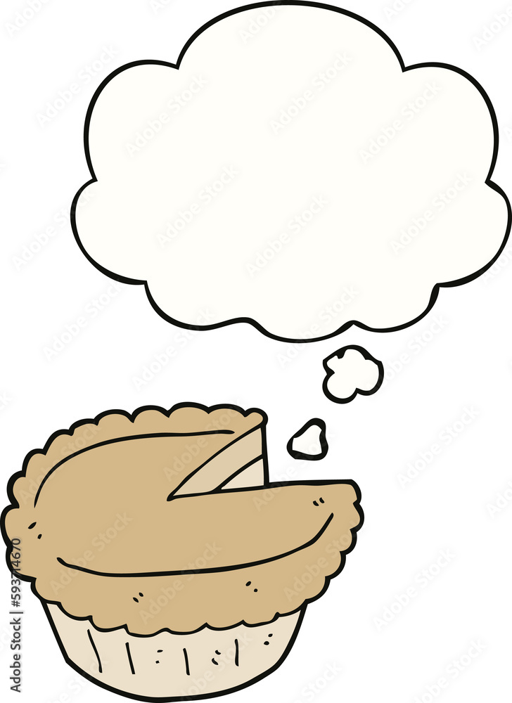 cartoon pie and thought bubble cartoon pie and thought bubble