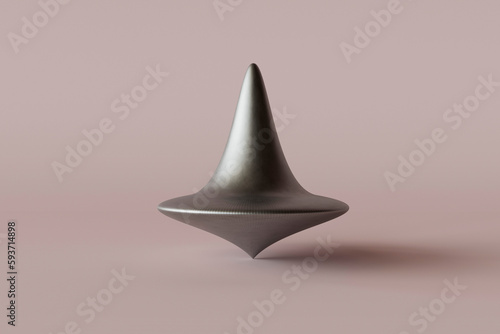 Spinning top. 3D render