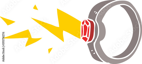 cartoon doodle zapping ring