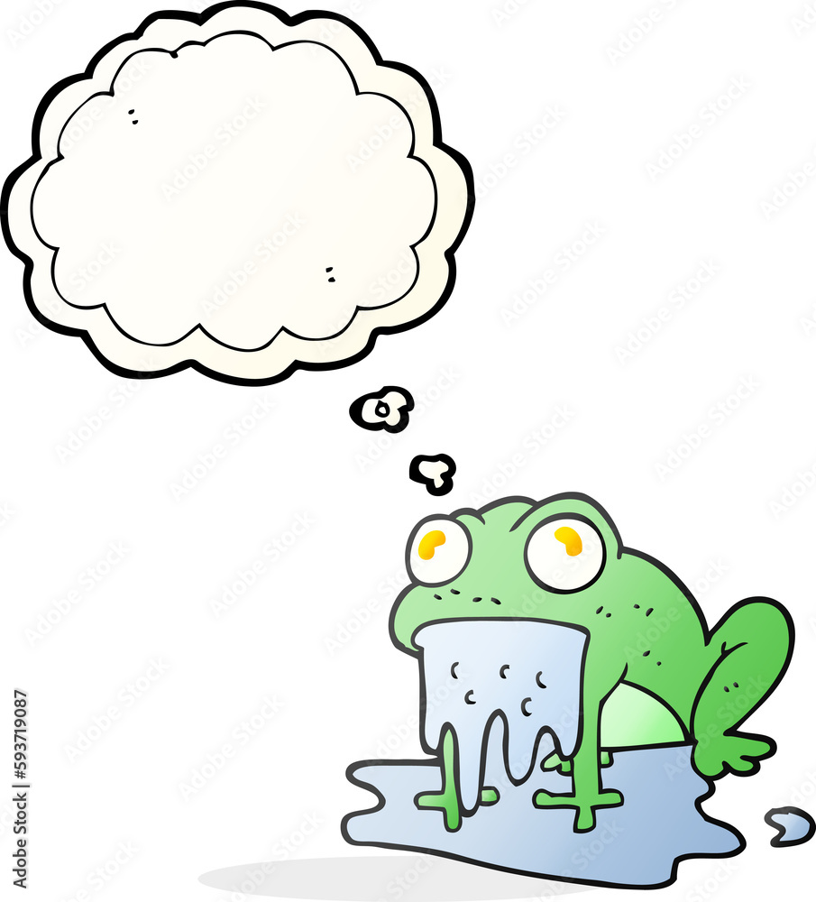 thought bubble cartoon gross little frog thought bubble cartoon gross little frog