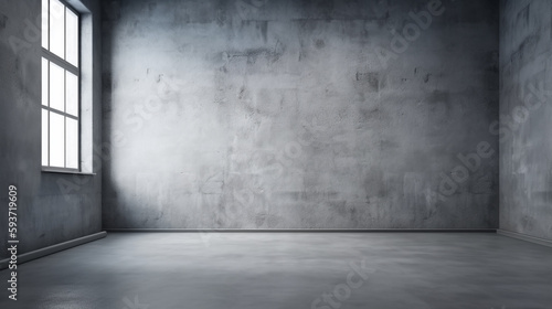 Empty Gray Color Texture Studio Background