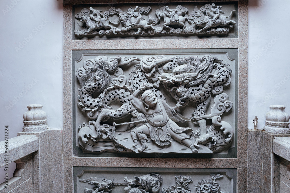 Detail of ancient Chinese ancient temple Detail of ancient Chinese ancient temple