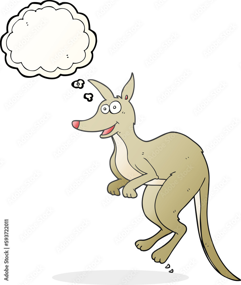 thought bubble cartoon kangaroo thought bubble cartoon kangaroo