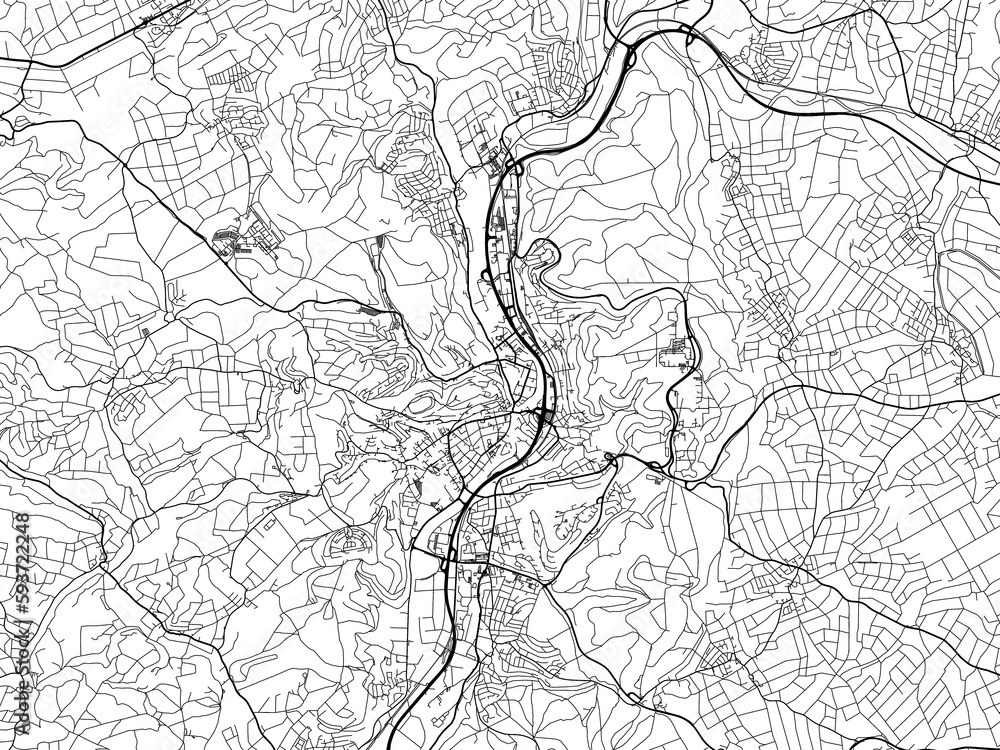 Road map of the city of Marburg in Germany on a transparent background. Road map of the city of Marburg in Germany on a transparent background.