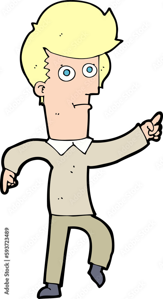 cartoon man pointing cartoon man pointing