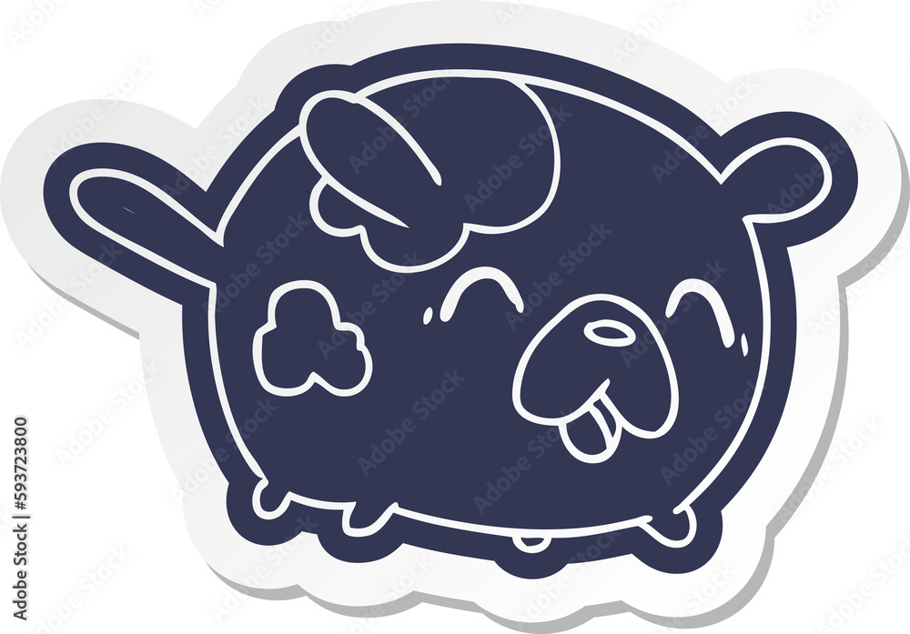 cartoon sticker kawaii cute patch dog cartoon sticker kawaii cute patch dog