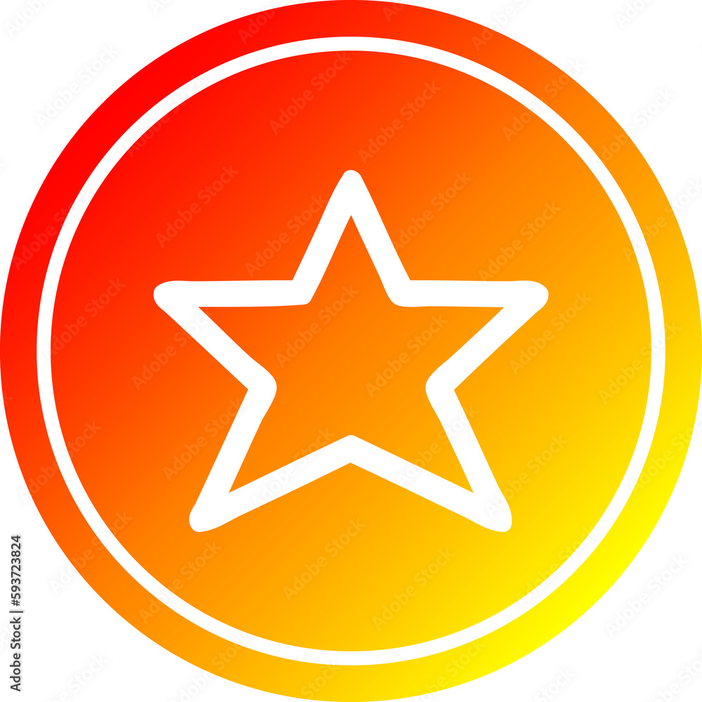 star shape circular in hot gradient spectrum star shape circular in hot gradient spectrum