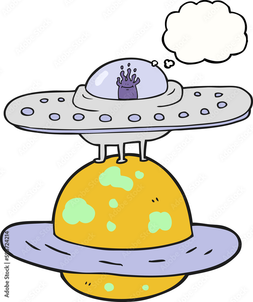 thought bubble cartoon flying saucer thought bubble cartoon flying saucer