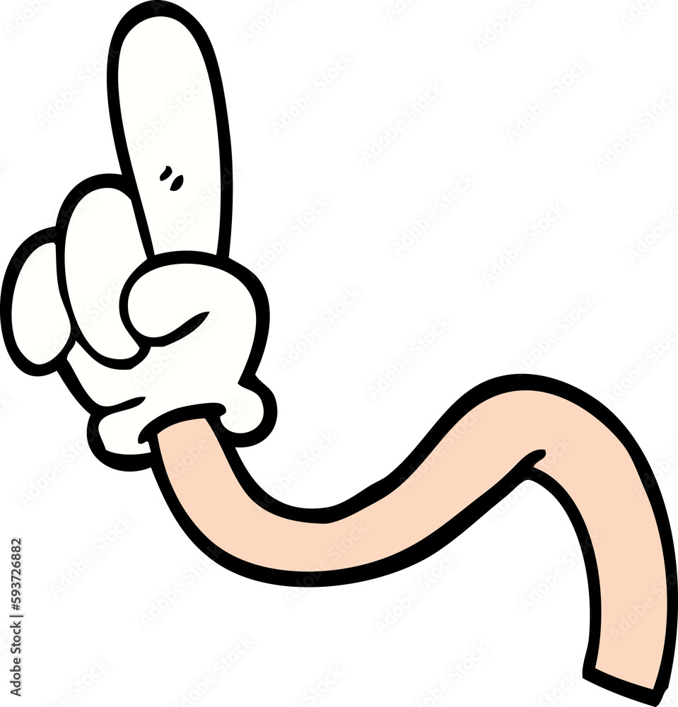 Obraz premium cartoon doodle hand gestures