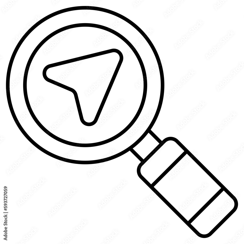 Unique design icon of search location Unique design icon of search location