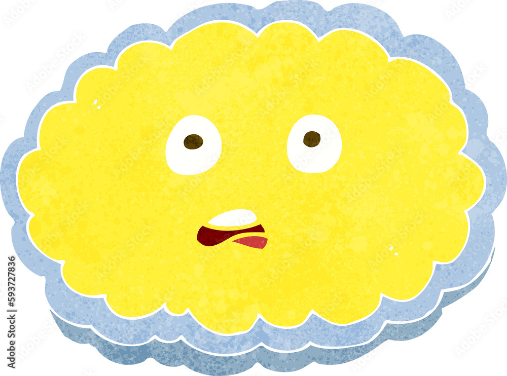 shocked cartoon cloud face shocked cartoon cloud face