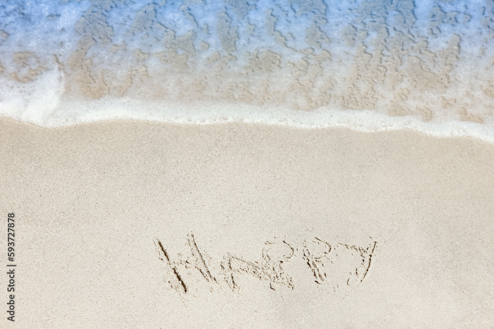 A Beautiful sea and sand on the shore vacation travel background A Beautiful sea and sand on the shore vacation travel background