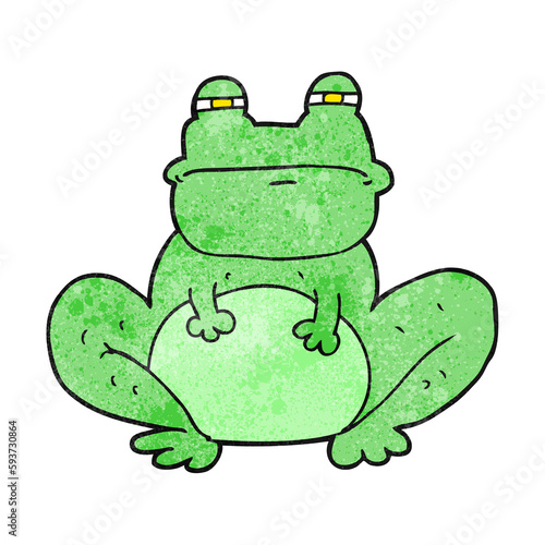 textured cartoon frog