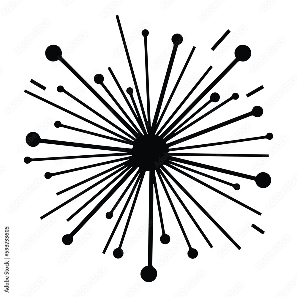 Fireworks Flat Icon Isolated On White Background Fireworks Flat Icon Isolated On White Background